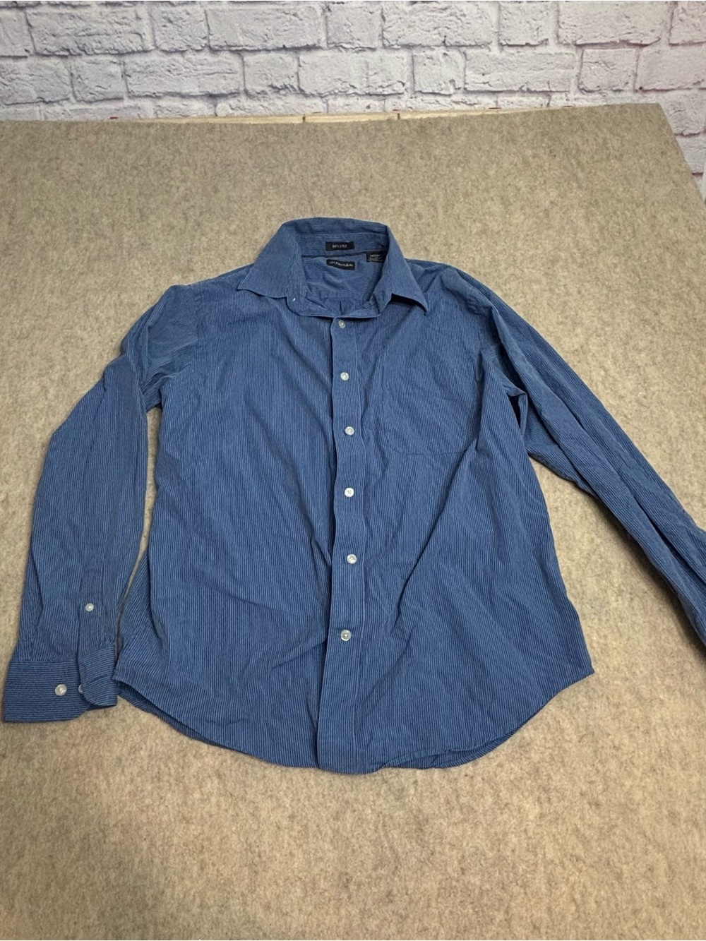 St. John's Bay Blue Men's Casual Button-Down Shirt